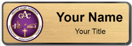 Custom name badges for Greater Allen A M E Cathedral of New York