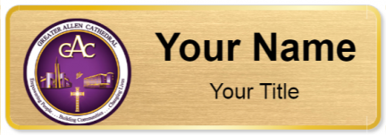 Custom name badges for Greater Allen A M E Cathedral of New York