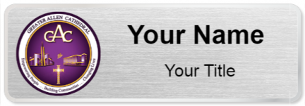 Custom name badges for Greater Allen A M E Cathedral of New York