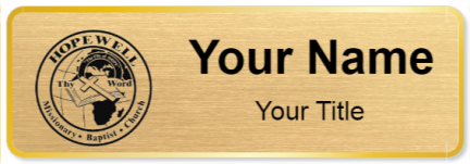 Custom name badges for Hopewell Missionary Baptist