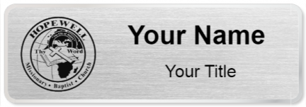 Custom name badges for Hopewell Missionary Baptist
