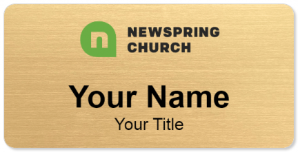 Custom name badges for NewSpring Church