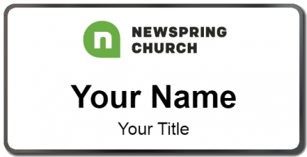 Custom name badges for NewSpring Church