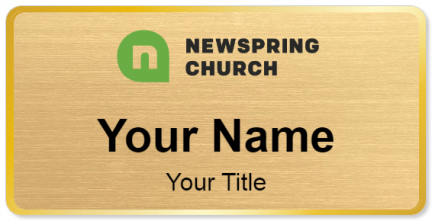 Custom name badges for NewSpring Church