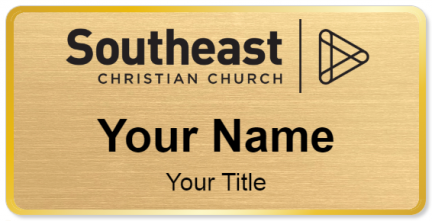 Custom name badges for Southeast Christian Church