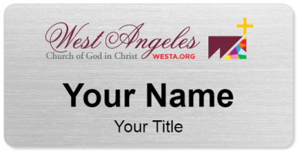 Custom name badges for West Angeles Cathedral