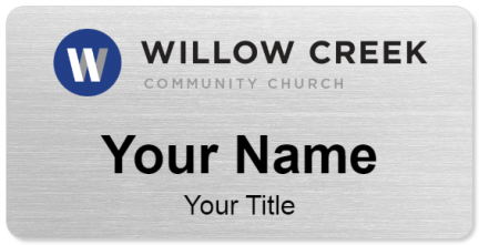 Custom name badges for Willow Creek Community Church