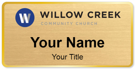 Custom name badges for Willow Creek Community Church