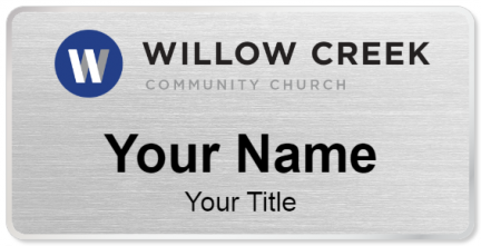 Custom name badges for Willow Creek Community Church