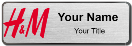 Custom name badges for H and M