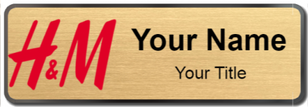 Custom name badges for H and M