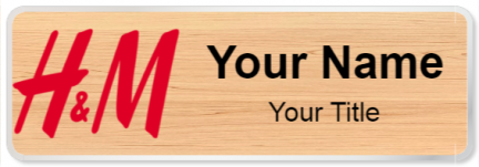 Custom name badges for H and M