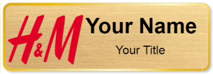 Custom name badges for H and M