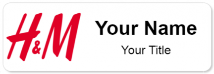 Custom name badges for H and M