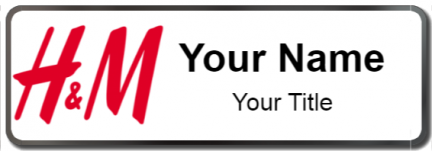 Custom name badges for H and M