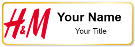 Custom name badges for H and M
