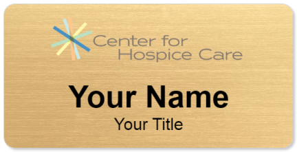 Custom name badges for Center For Hospice Care