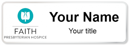 Custom name badges for T Boone Pickens Hospice and Palliative Care Center