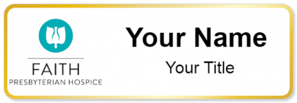 Custom name badges for T Boone Pickens Hospice and Palliative Care Center