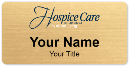 Custom name badges for Hospice Care of America