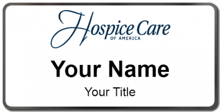 Custom name badges for Hospice Care of America