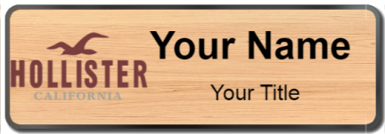 Custom name badges for Hollister