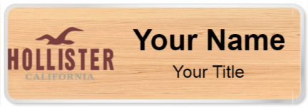 Custom name badges for Hollister