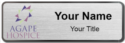 Custom name badges for Agape Hospice of the Midlands