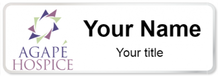 Custom name badges for Agape Hospice of the Midlands