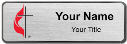 Custom name badges for United Methodist Church
