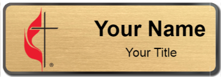 Custom name badges for United Methodist Church