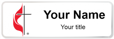 Custom name badges for United Methodist Church