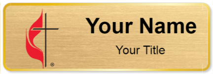 Custom name badges for United Methodist Church