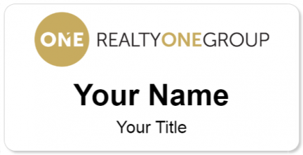 Custom name badges for Realty One Group