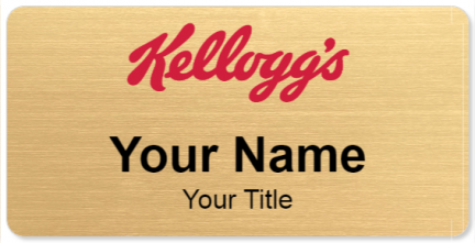 Custom name badges for Kelloggs