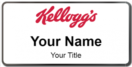 Custom name badges for Kelloggs