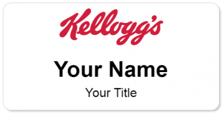Custom name badges for Kelloggs
