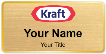 Custom name badges for Kraft