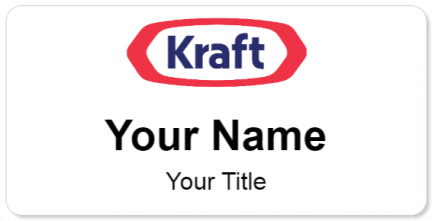 Custom name badges for Kraft