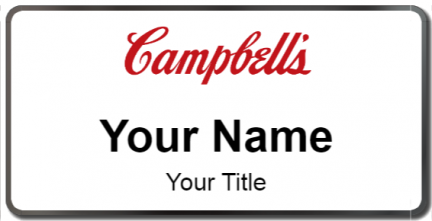 Custom name badges for Campbells