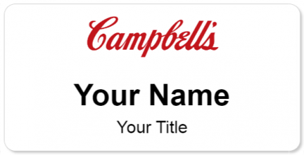 Custom name badges for Campbells