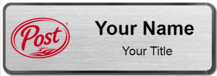 Custom name badges for Post Holdings