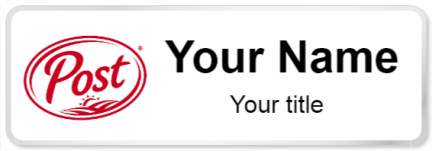 Custom name badges for Post Holdings