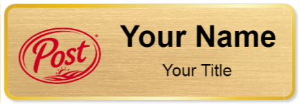 Custom name badges for Post Holdings