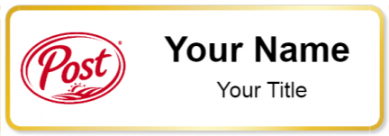 Custom name badges for Post Holdings
