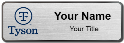 Custom name badges for Tyson Foods