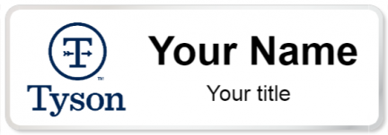 Custom name badges for Tyson Foods