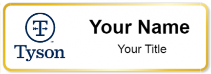 Custom name badges for Tyson Foods