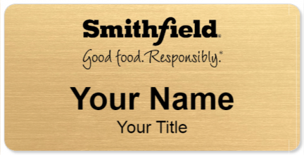 Custom name badges for Smithfield Foods