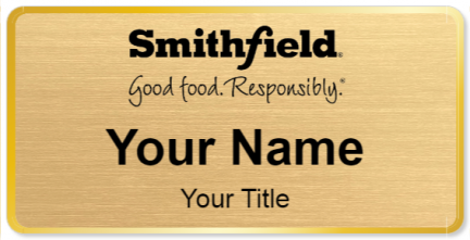 Custom name badges for Smithfield Foods